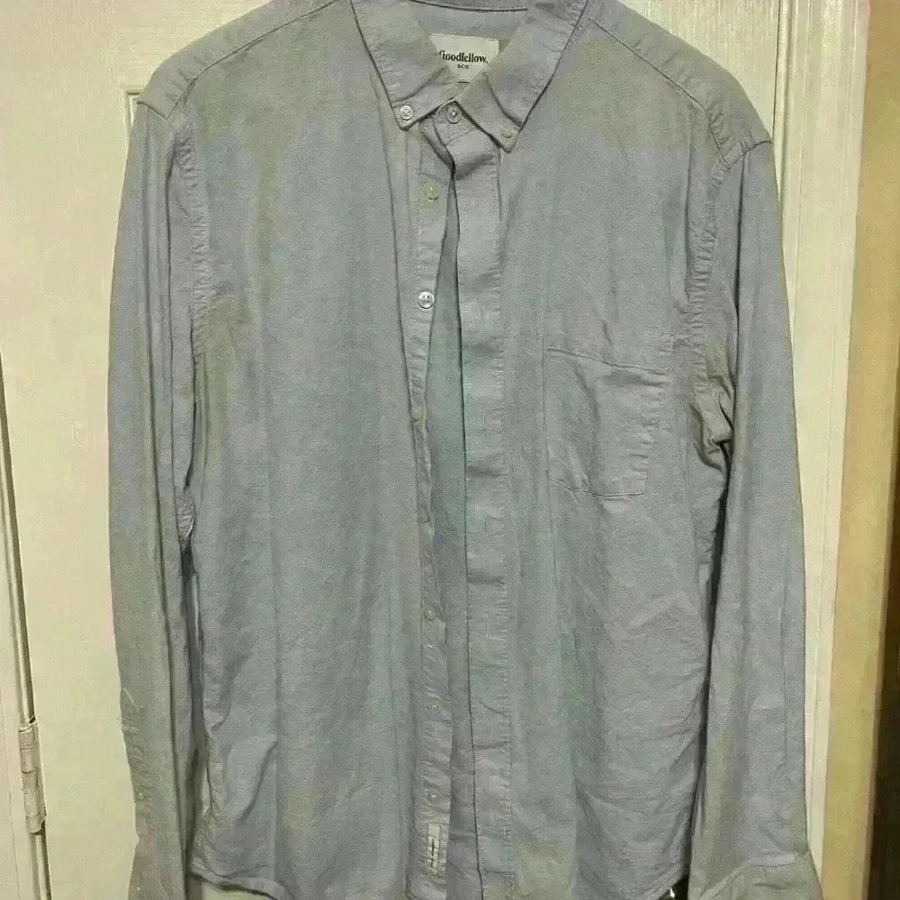 Goodfellow Light Blue XL Men Long Sleeve Shirt